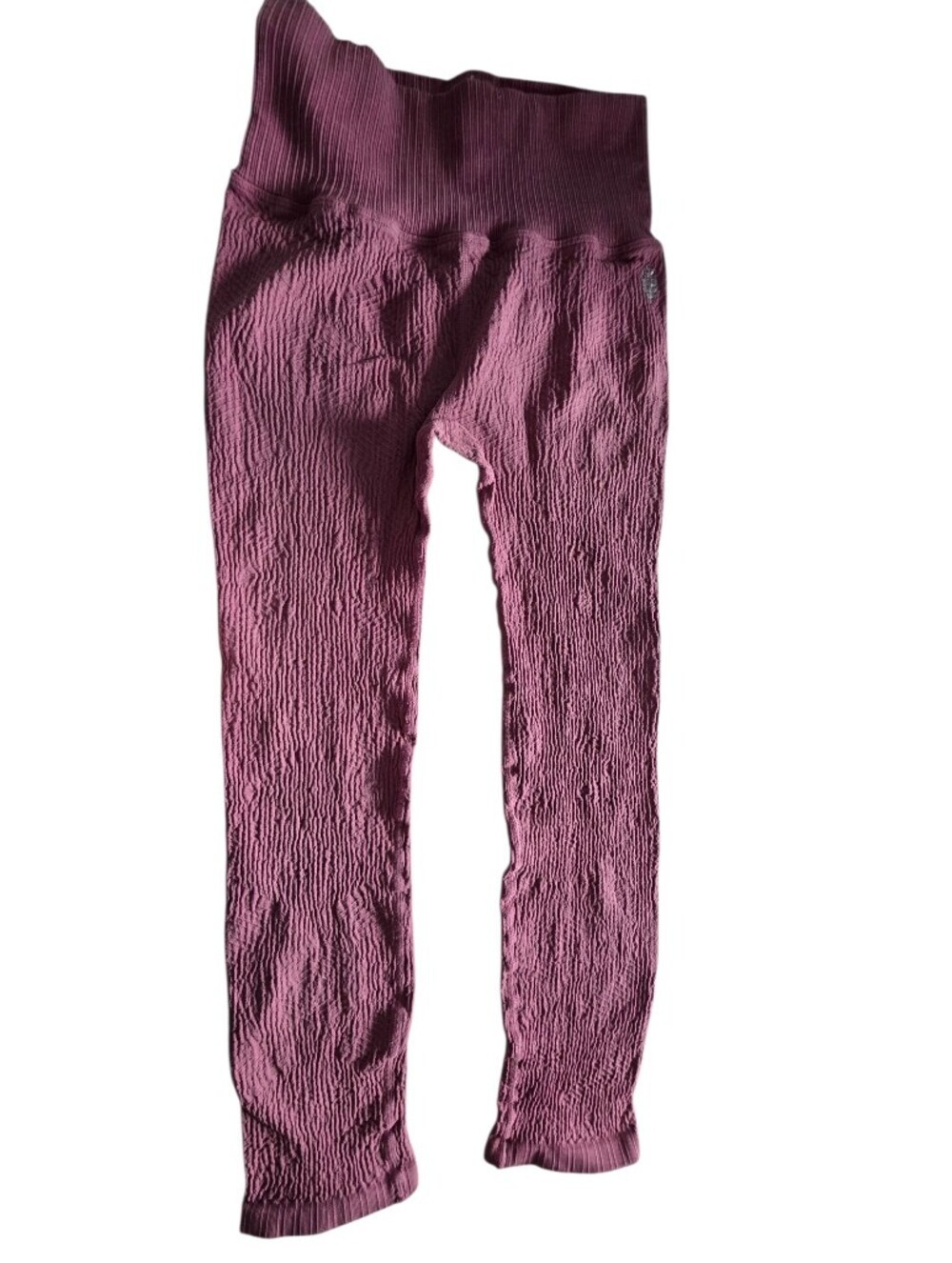 FP Movement by Free People Good Karma Textured Leggings - Mauve Size XXS